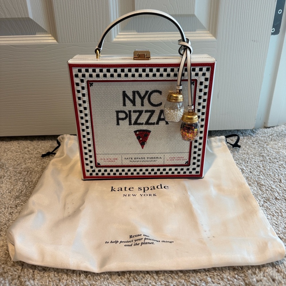 Kate Spade NYC Pizza Slice 3d Pizza Box Top-handle Bag - Picture 8 of 13